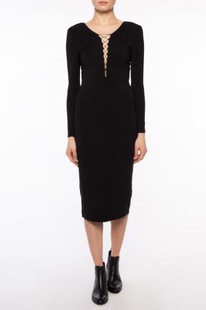Lace-up collar dress, zdjęcie 2 Lace-up collar dress od T by Alexander Wang